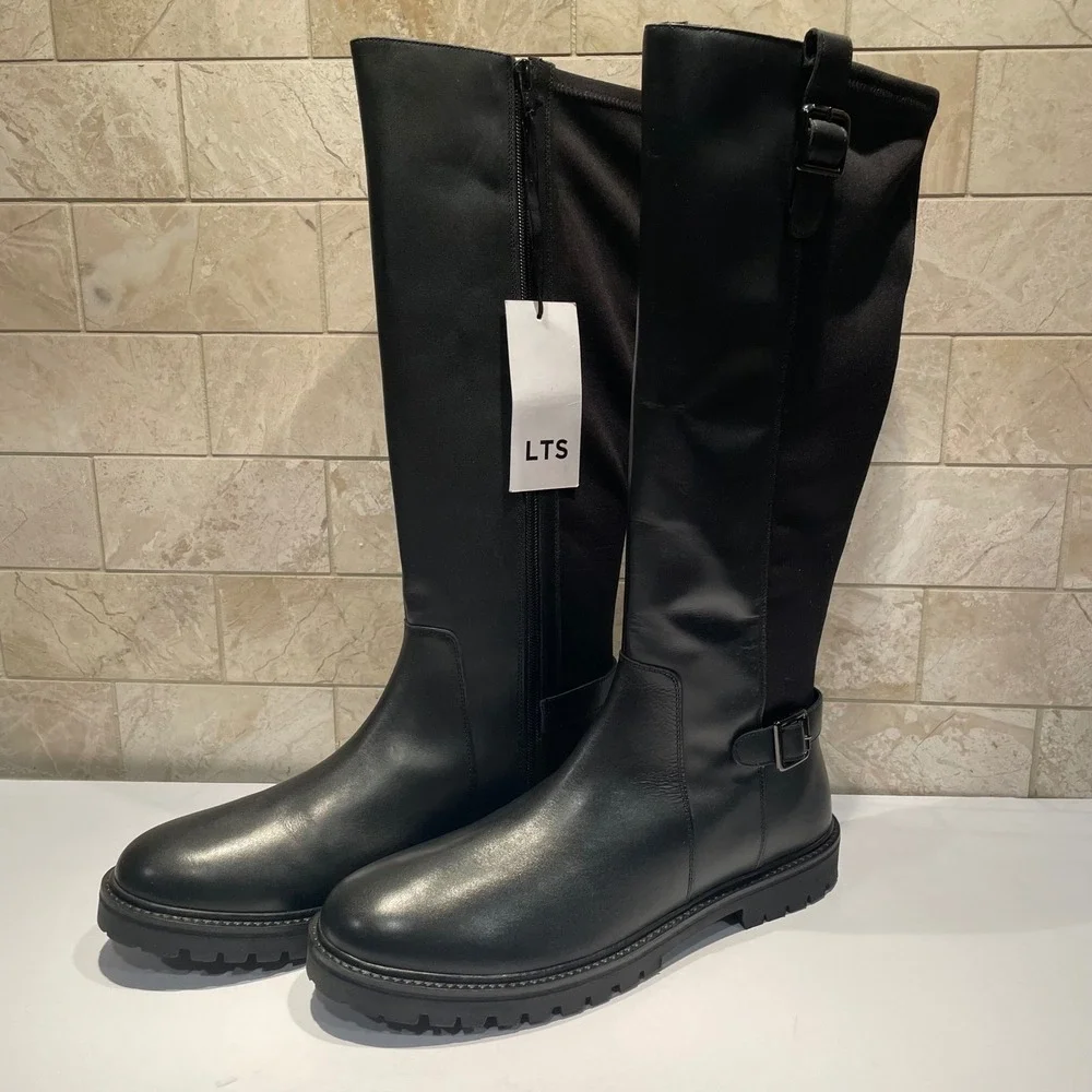 long tall sally Black Over-the-Knee Riding Boots